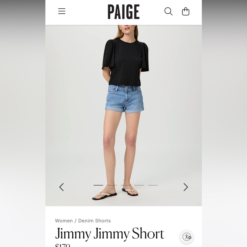 Paige Denim Shorts Size 24